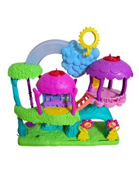 DreamWorks Trolls Treehouse Playset Lights Sounds Rainbow Slide Figure House
